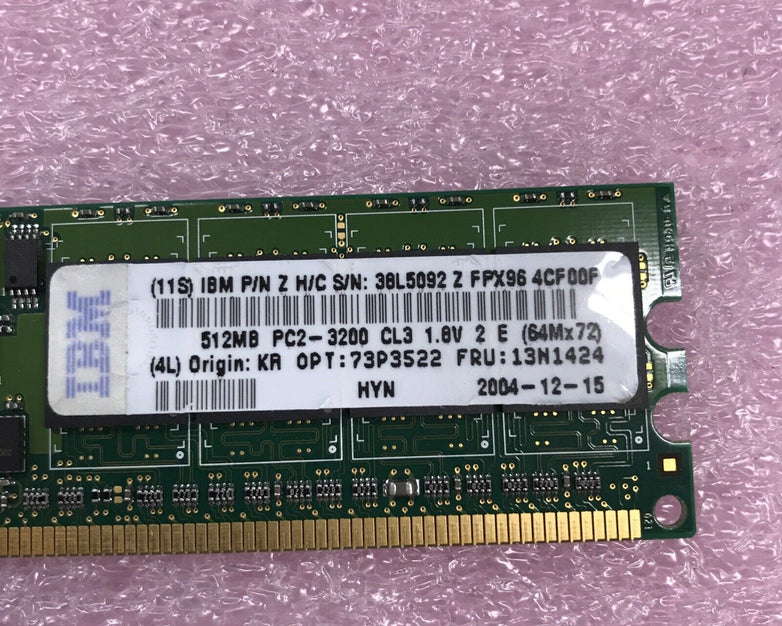 (Lot of 2) Hynix 512MB 1Rx8 PC2-3200R-333-10 HYMP564R728-E3