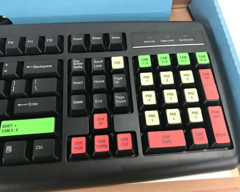 AOpen KB-858B Wired PS/2 Keyboard Colored Editing Macros