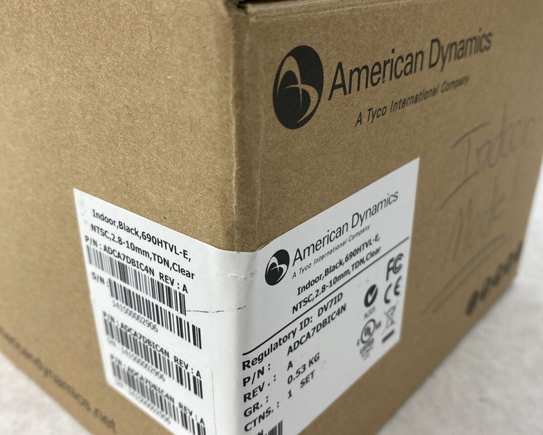 American Dynamics ADCA7DBIC4N Indoor Black 690HTVL-E 2.8-10mm TDN Clear NTSC