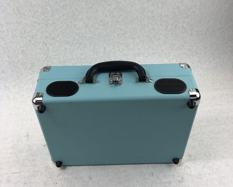 1 By One Vintage Turntable Turquoise Blue - No Power Adapter Included