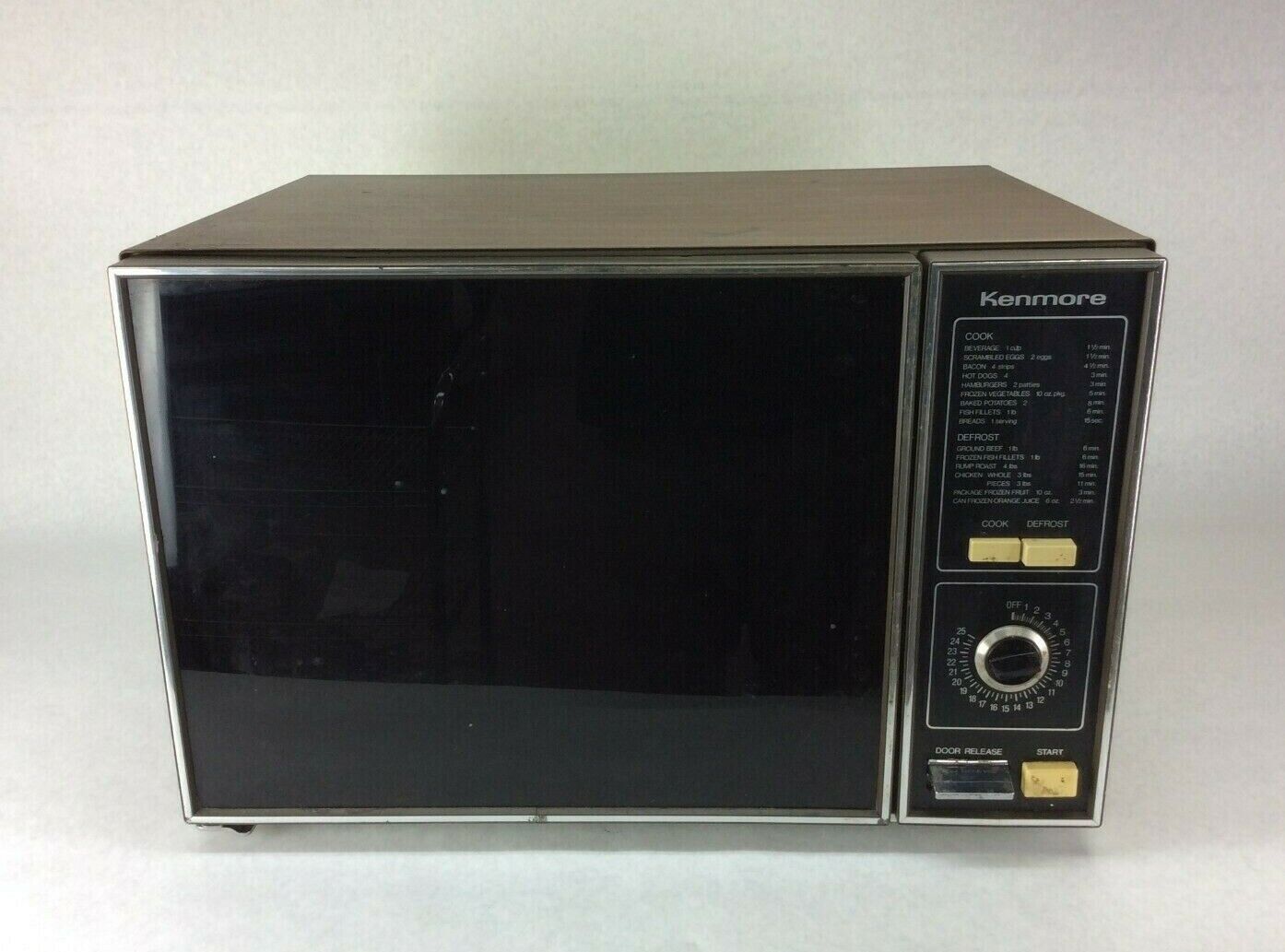 Vintage 1979 Kenmore Sears Microwave Wood Grain Model 564.9938010