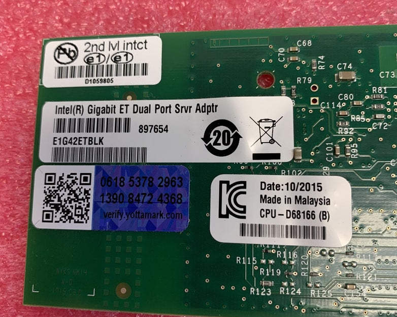 Intel Gigabit ET Dual Port Srvr Adptr