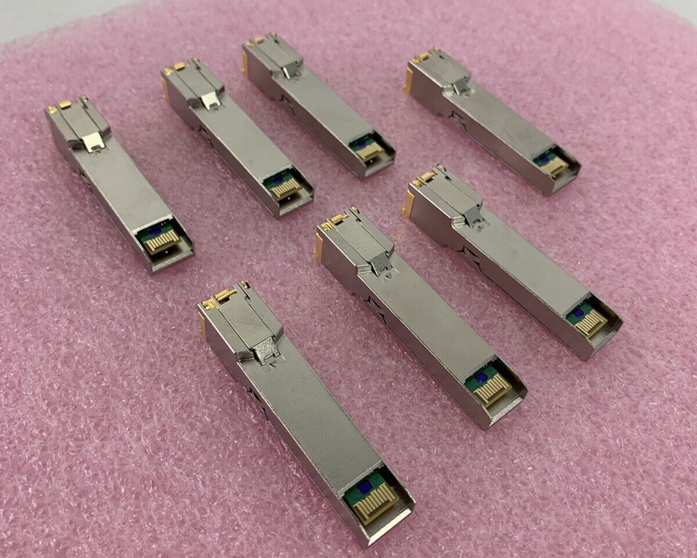 Lot of 8 Fiberstore SFP-GB-GE-T 1000BASE-T 1GT SFP Transceiver 100m