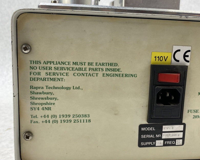 Rapra SVNC Scanning Vibrating Needle Curemeter FOR PARTS or REPAIR