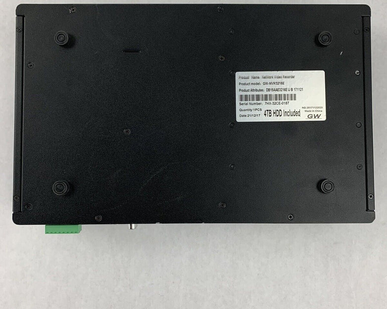 GW Network Video Security Recorder GW-NVR3216E 8 Channel No HDD