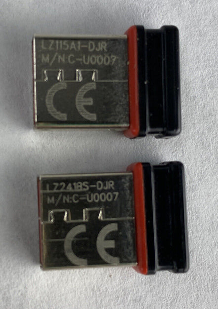 Lot( 2 ) Logitech C-U0007 Non-Unifying Nano PC Receiver Wireless OEM USB Dongle
