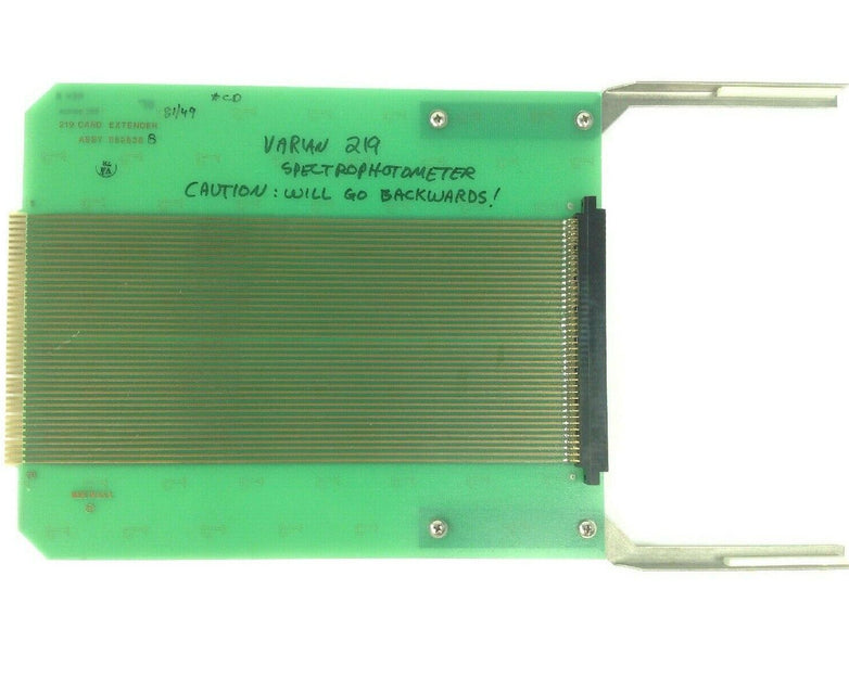 Varian 219 Spectrophotometer Card Extender Assy 952638 Rev B DET 952639