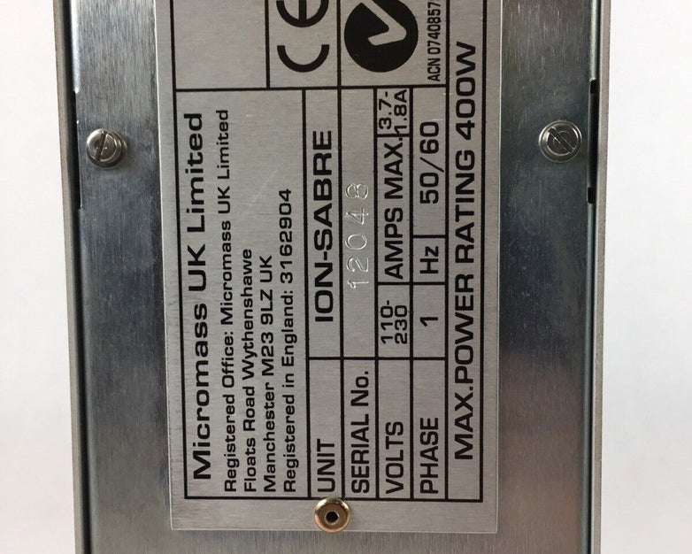 Waters Micromass ion sabre control unit 12048 Controller