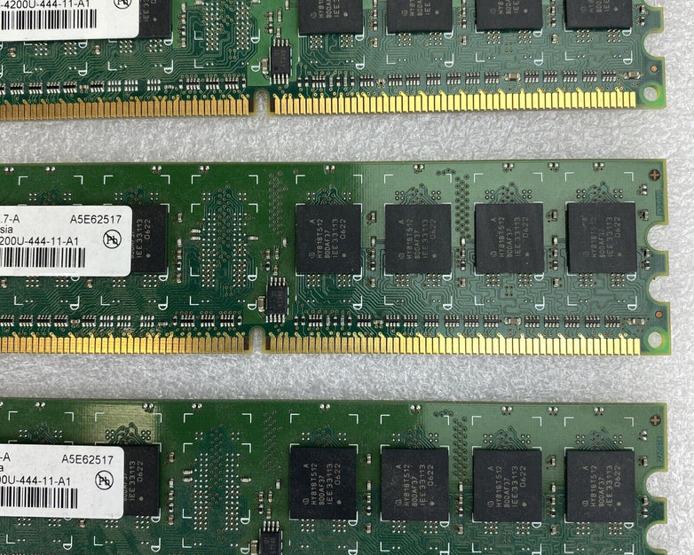 3x 512MB Infineon HYS64T64000HU-3.7-A 1Rx8 PC2-4200U-444-11-A1 desktop RAM