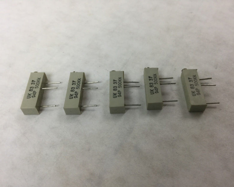 Allen Bradley Potentiometer, UK 83 37, 94P 500KK, (Lot of 5) NEW