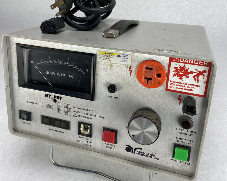 Associated Research 4040AT AC/DC Hypot Ground Continuity Test Set SOLD AS IS