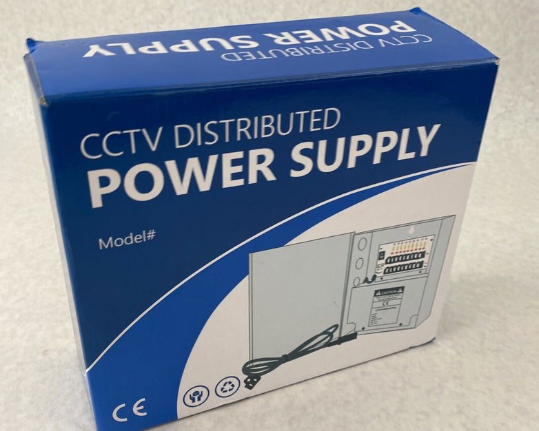 Generic PDB-9CH10A 12VDC 10A Amps CCTV Power Supply