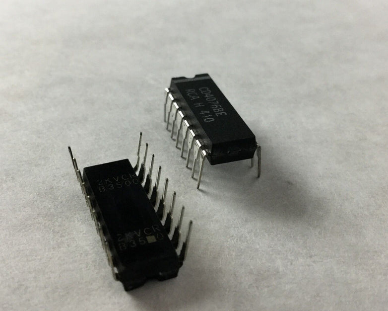 Genuine RCA CD4076BE 16-Pin Dip Integrated Circuit Lot of 24