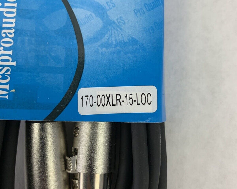 New Box Opened Professional Grade 3Pin Male To Female XLR 170-00XLR-15-LOC