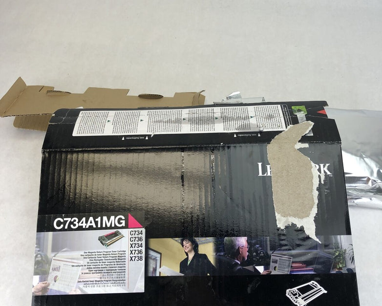 LEXMARK C734A1MG Magenta Toner Cartridge C734 C736 X734 X736 X738
