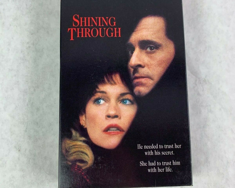 Vintage Classic Shining Through VHS Video Tape Michael Douglas Melanie Griffith