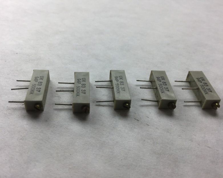 Allen Bradley Potentiometer, UK 83 37, 94P 500KK, (Lot of 5) NEW