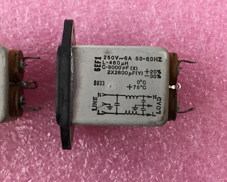 Corcom 560-7 550-1 625 0/075/21 Power Plug Lot of 2