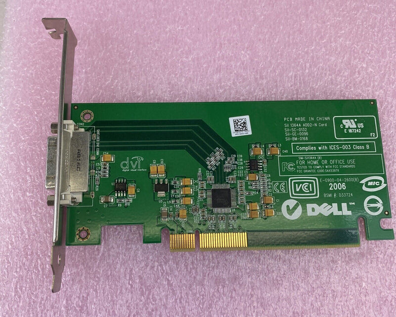 Lot of 5 Dell 0FH86 KH276 0KH276 Sil 1364A ADD2-N PCIe DVI-D full height GPU