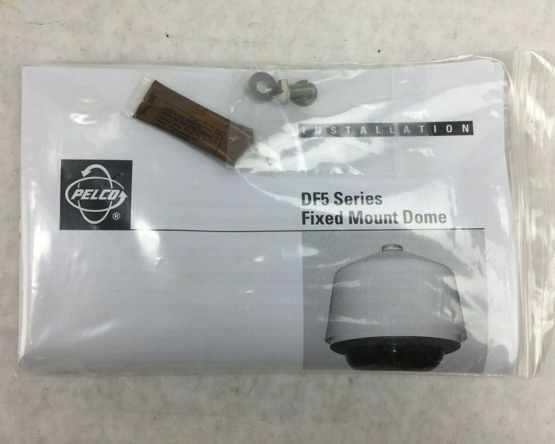 Pelco DF5-PG-E0 Series Fixed Mount Dome - Tinted Grey - No Camera