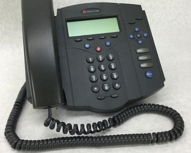 POLYCOM SoundPoint IP 430 SIP Includes Back Stand Plate Tested WORKS