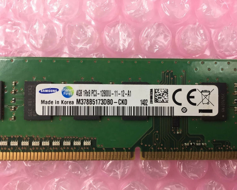 Samsung 4GB 1Rx8 PC3-12800U-11-12-A1 M378B5173DB0 M378B5173QH0-CK0