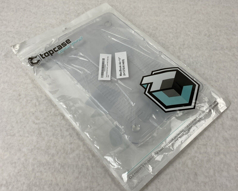 New TopCase Protective Rubberized Hard Matte Clear 11" Macbook Air Bottom Case