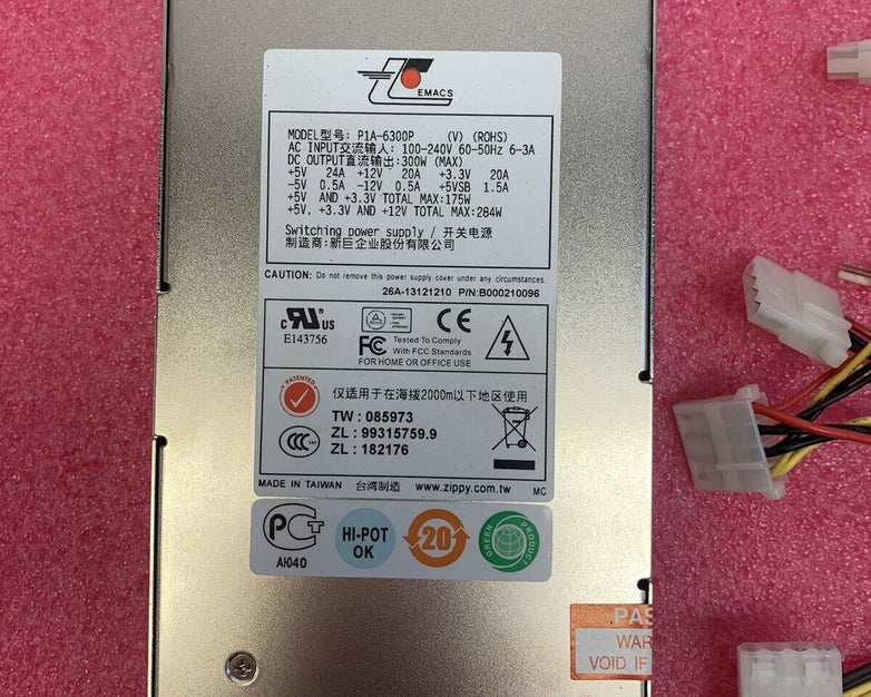 EMACS P1A-6300P 284W Power Supply