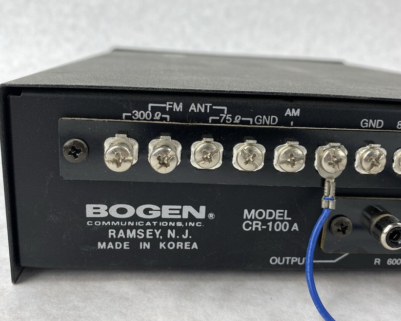 Bogen CR100A AM FM Cassette Deck School PA System Address FOR PARTS