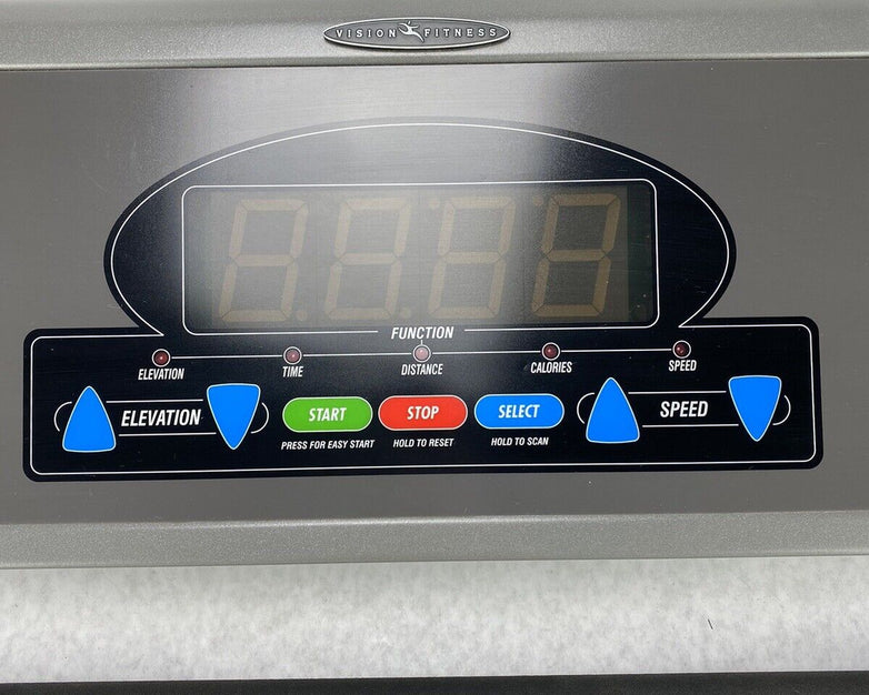 Vision Fitness T9200 Treadmill Classic Console Assembly UNTESTED & MISSING KEY