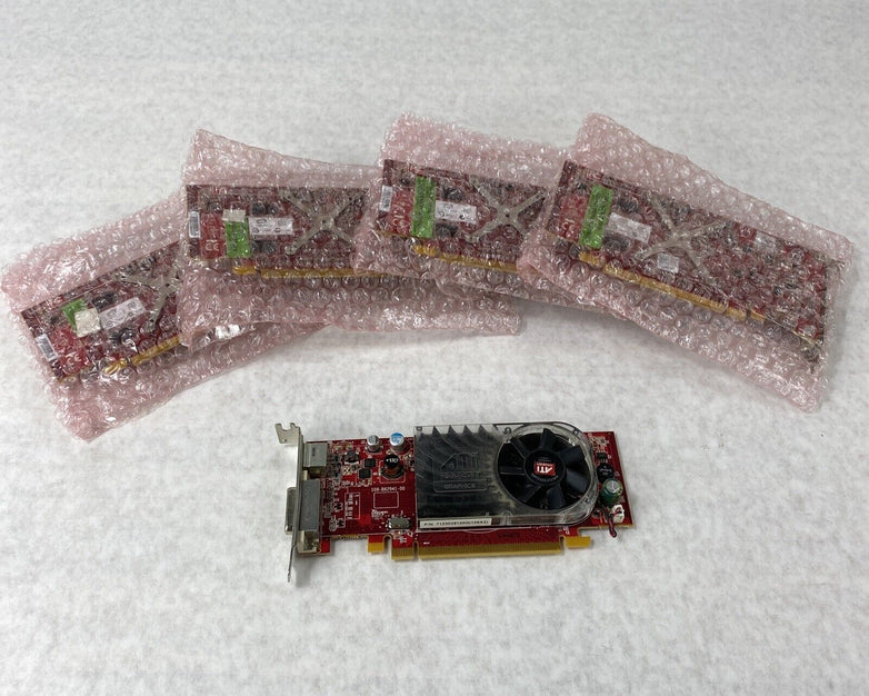Lot of 5 ATI 0Y104D Radeon HD 3450 256MB S-Video DMS-59 PCIe video graphics GPU