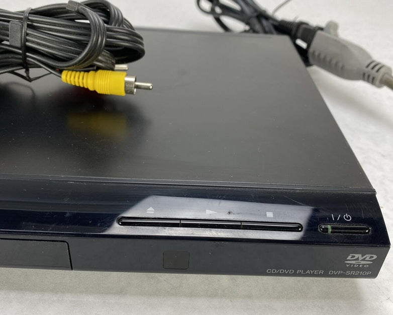 Sony DVP-SR210P Progressive Scan CD DVD Player Black NO REMOTE