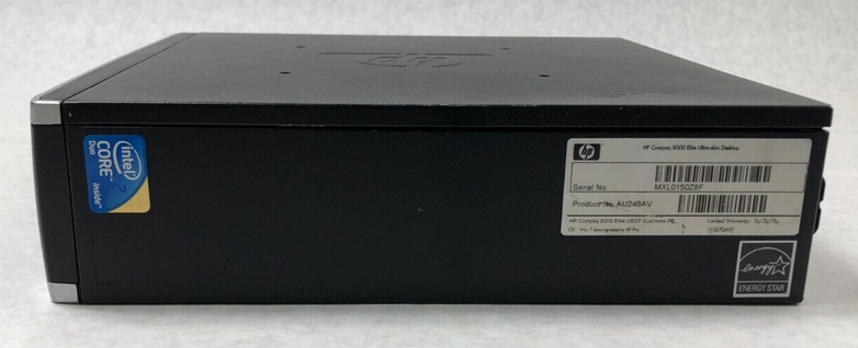 HP Compaq 8000 Elite USFF Intel Core 2 DUO-E8600 3.33 GHz 4GB RAM No HDD No OS