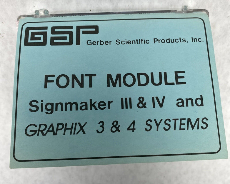 Gerber Scientific PD18222 Garamond Bold Signmaker III & IV Graphix 3 & 4
