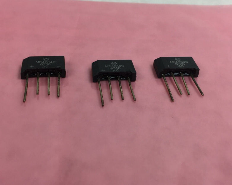 Genuine Motorola MDA204G Bridge Rectifier Diode 2A 400V Lot of 3