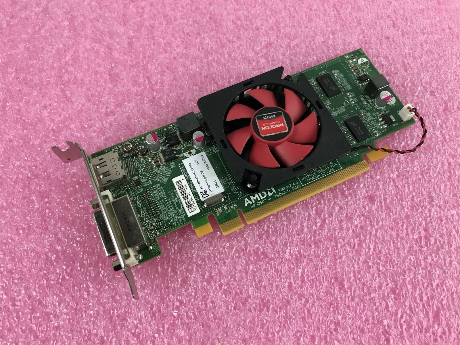 AMD 0WH7F Radeon HD 6450 1GB DDR3 PCI-E x16 Low Profile Graphics Card 0NFXD5