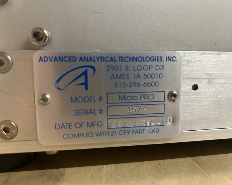 Advanced Analytical Micro PRO Microbial Detection System