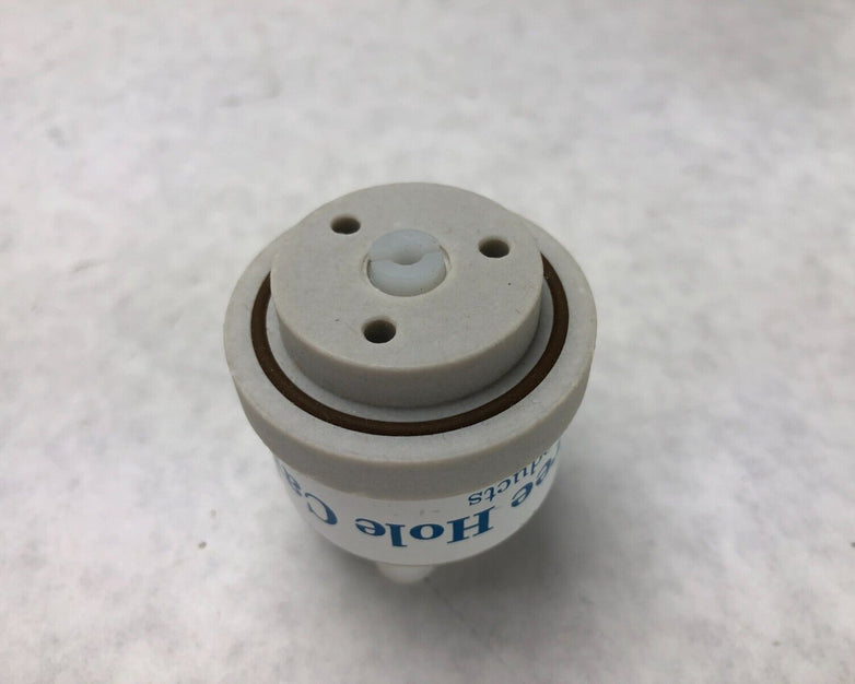 Lot of 5 LabGlass Biotech Three Hole Cap Chromeware