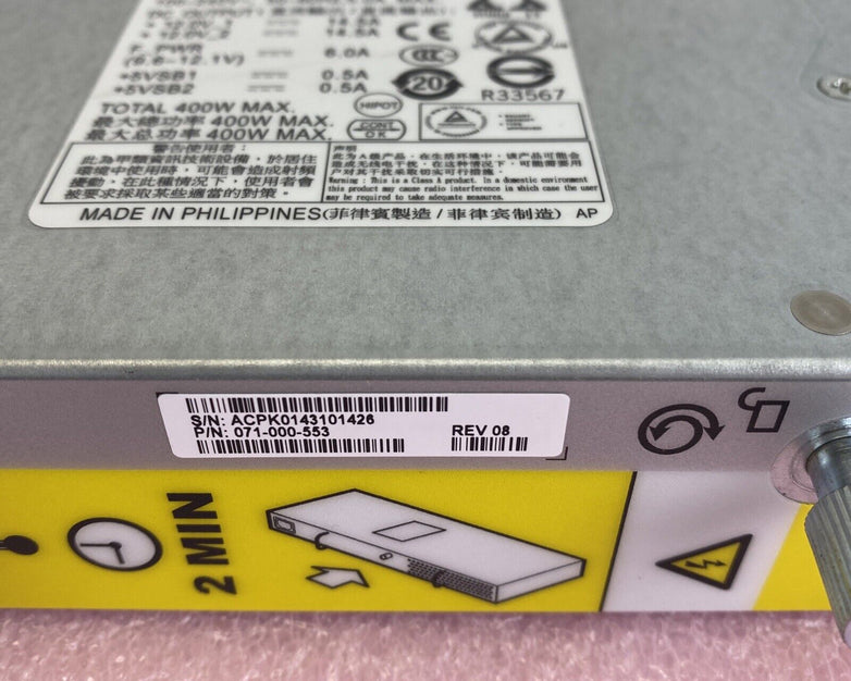 EMC 071-000-518 400W DAE Hot-Swap AC SG7008 server power supply Lot of 3