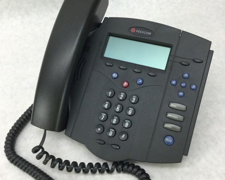 POLYCOM SoundPoint IP 430 SIP Includes Back Stand Plate Tested WORKS