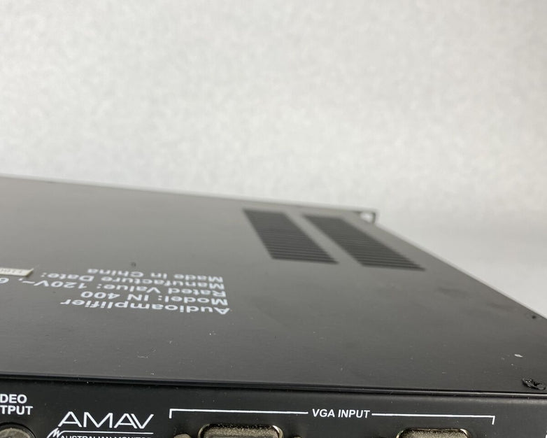 AMAV IN400 Australian Monitor Audio Amplifier NEEDS REPAIR