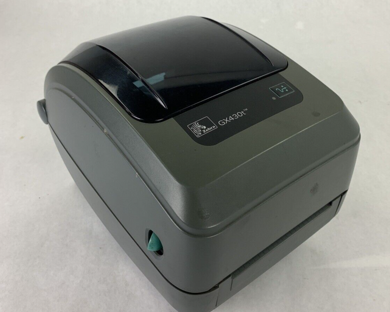Zebra GX430t Barcode Printer Thermal Label 4" Bad Serial Port Tested