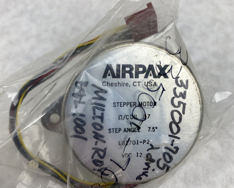 Airpax L82701-P2 Stepper Motor Coil 37 Step Angle 7.5" VDC 12