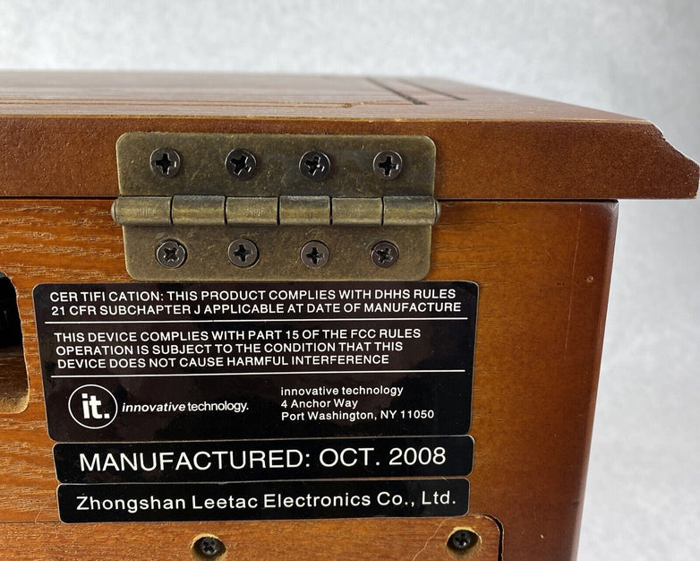 Innovative Tech ITRR-501 Wooden 5 In 1 Stereo System NEEDS REPAIR