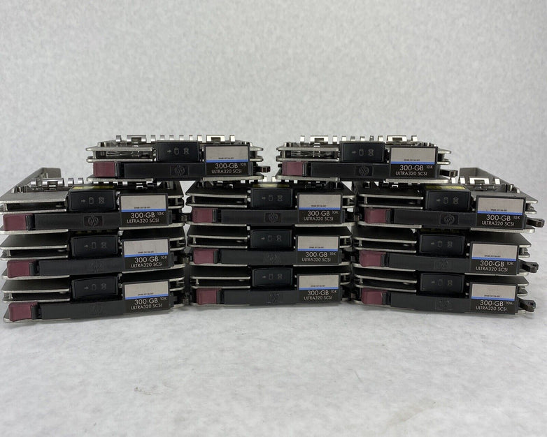 Lot of 11 Genuine HP ULTRA320 3.5" SCSI 351126-001 HDD Caddy Trays 300GB 10K