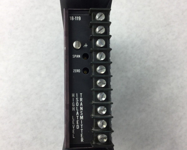 DEVAR 18-119 High-Level Isolated Transmitter 18-119 10/50 MA 4/20 MADC Range