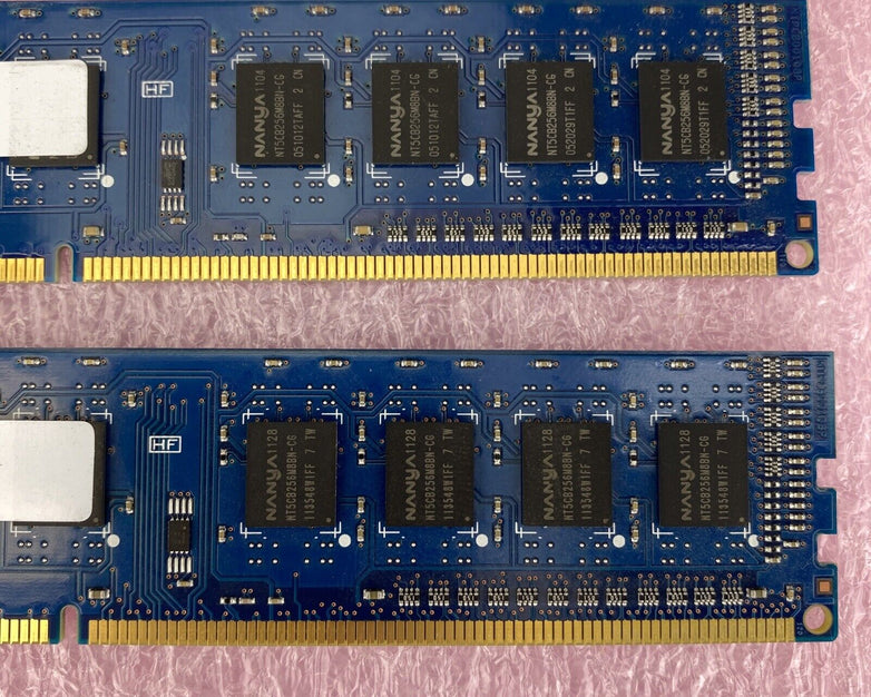 2x 2GB Nanya NT2GC64B88B0NF-CG PC3-10600 1Rx8 1333MHz SDRAM memory