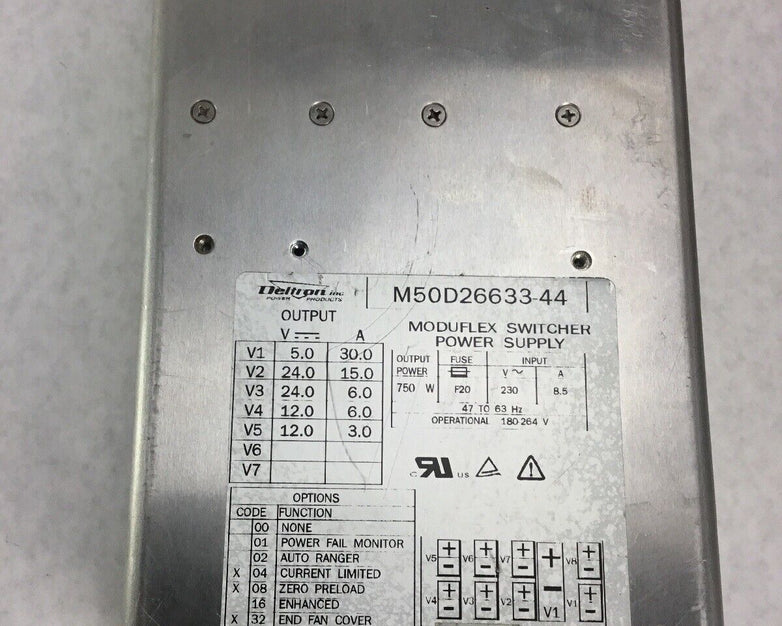 Deltron Inc. Power Products M50D26633-44 Modulflex Switcher Power Supply 750 W