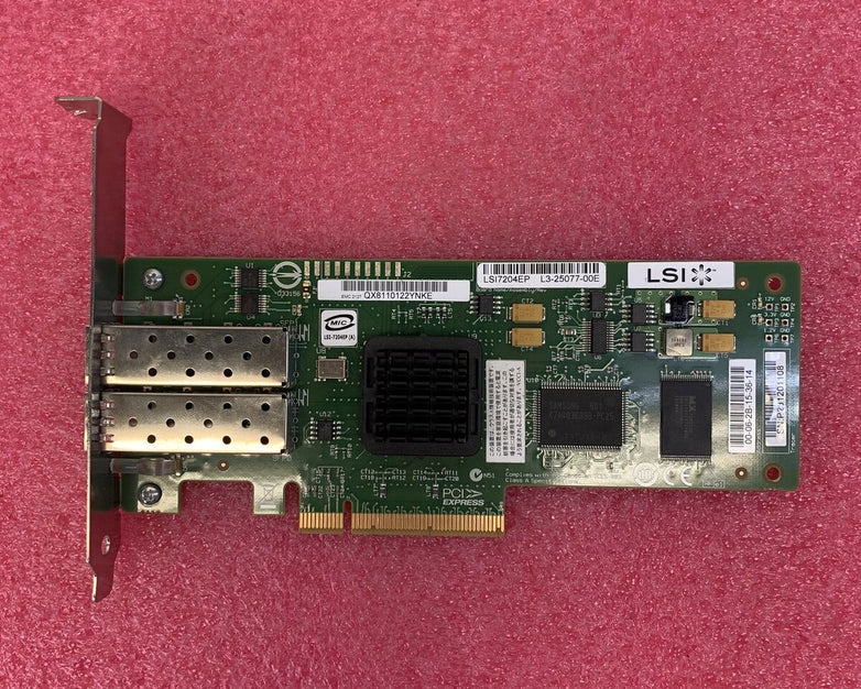 LSI 7204EP-LC 4GB Dual-Port PCIe Fiber Channel