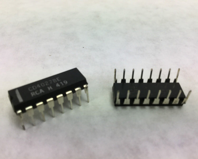 Genuine RCA CD4027BE Integrated Circuit 16 Pin Dip Lot of 21